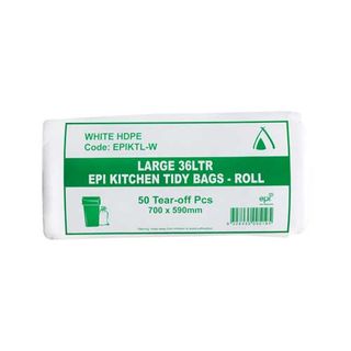 Office/Kitchen Bin Liner White 36lt 1000/ctn