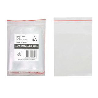 Resealable Bags 9 Inchx6 Inch (230x150mm) 1000/ctn