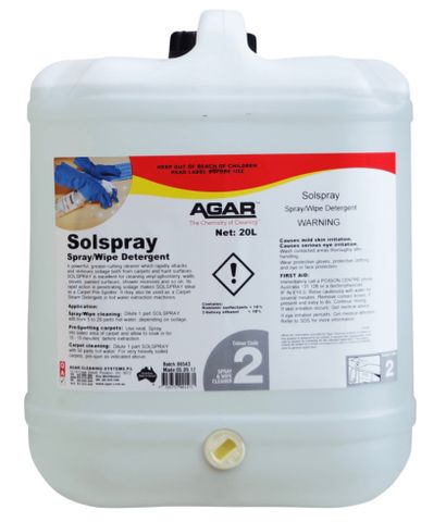Solspray Spray & Wipe Hard Surfaces 20lt