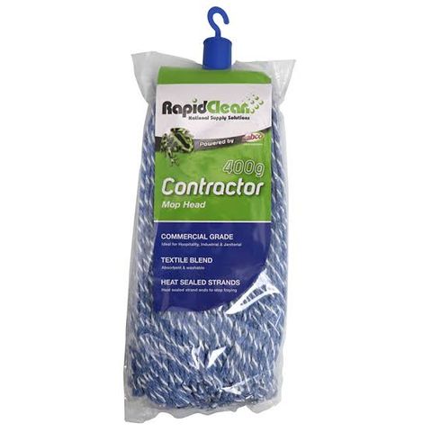 RAPID Sabco Contractor Mop Head 400gm Blue