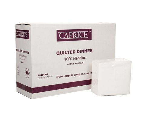 Napkin Dinner Quilt GT White 2ply 10 x100s