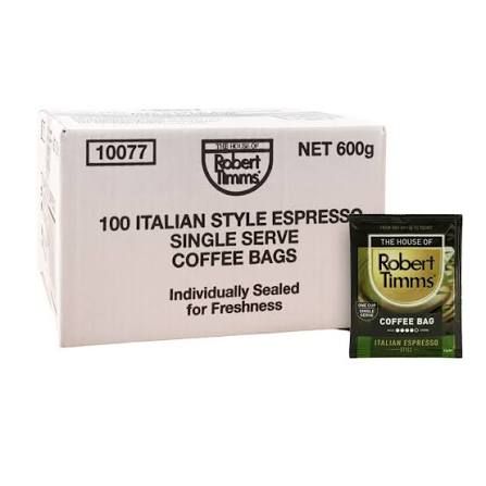 Robert Timms Intense Coffee Bag 100s