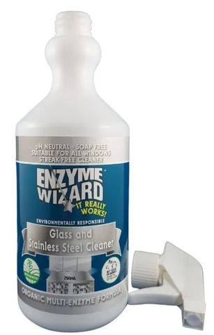 Enzyme Wizard GLASS & STAINLESS  - EMPTY - 750ML