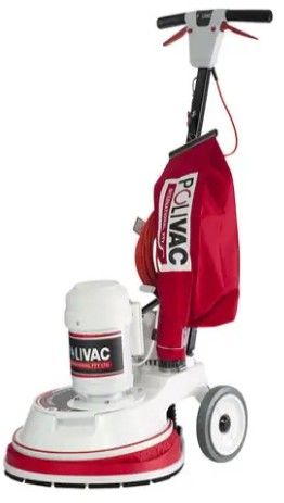 Polivac PV25 Suction Polisher with QR Pad holder and bassine brush.