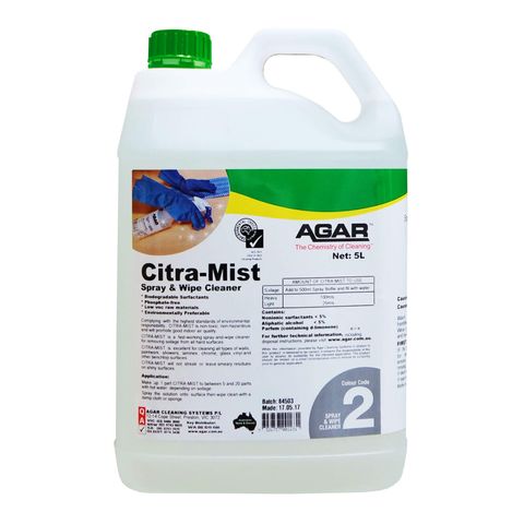Citra-Mist Spay & Wipe Cleaner 5lt
