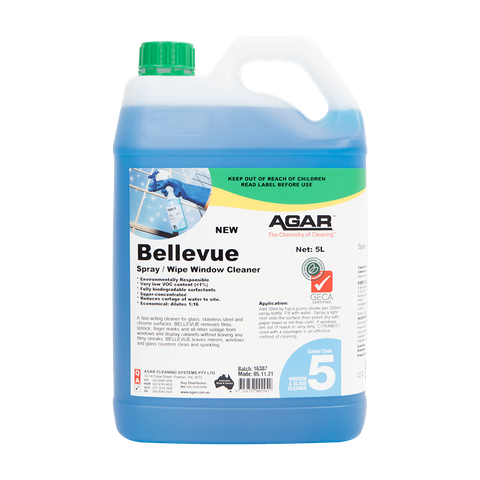 Bellevue Water Based Window Cleaner 5lt