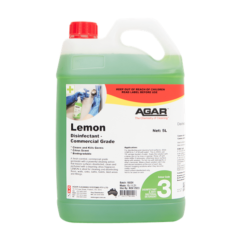 Commercial Citrus Lemon Disinfectant 5lt