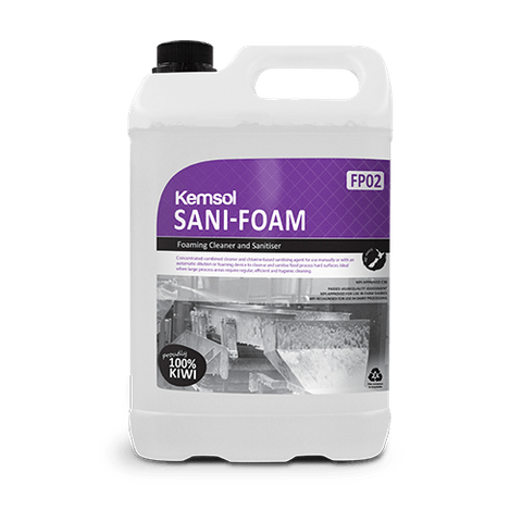 Foaming Sanitiser/Cleaner (DG class 8) 5LT