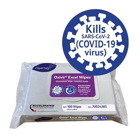 Diversey Oxivir Excel WIPES 24x100pc