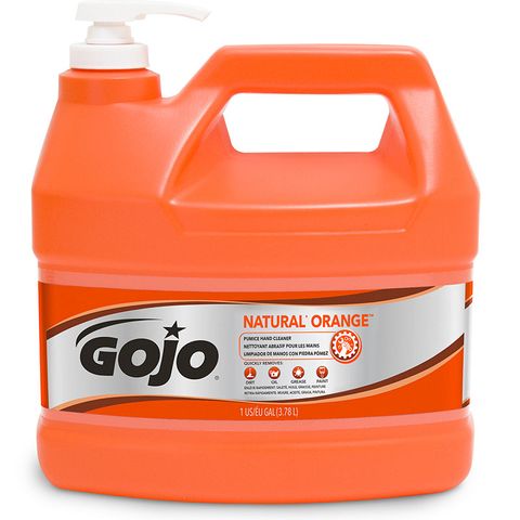 GOJO NATURAL ORANGE PUMICE HAND CLEANER 3.78L -  PUMP BOTTLE