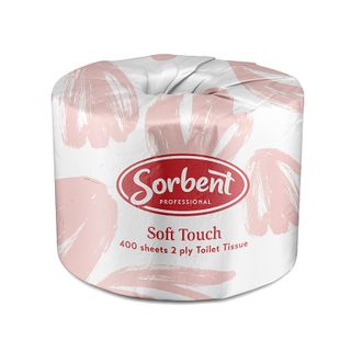 Sorbent Professional Soft Touch Toilet Tissue 2ply 400s x48