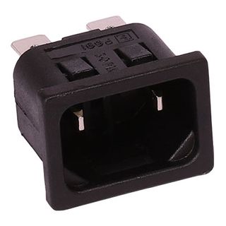 Pacvac Power Inlet - IEC C18 - Panel Mount