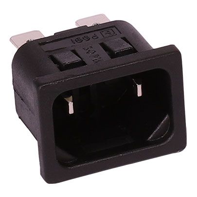 Pacvac Power Inlet - IEC C18 - Panel Mount