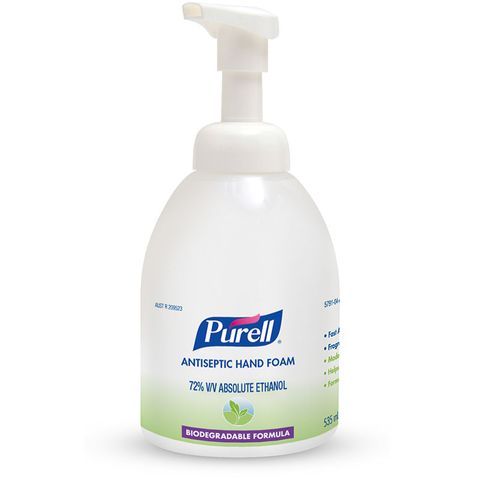 Purell Instant Hand Sanitiser - Foam 535ml Pump Bottle X 4 Units