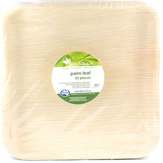 Alpen Palmleaf Square Plate 10" 25PK x100