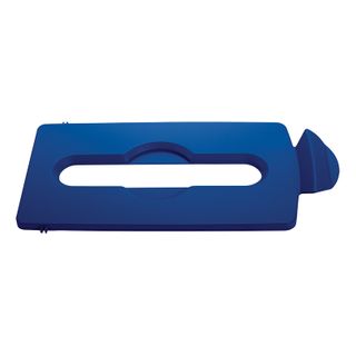 Rubbermaid Sjrs Blue Paper Slot Lid