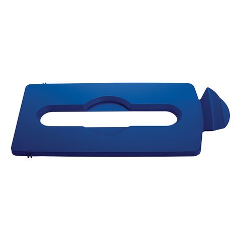 Rubbermaid Sjrs Blue Paper Slot Lid