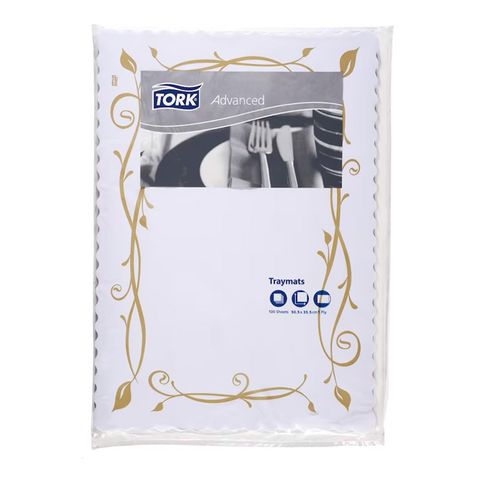 Tork Advanced Traymats Botanical 100X10