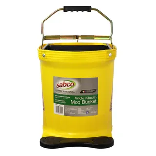 Sabco Professional Wide Mouth 16Lt Mop Bucket - Yellow