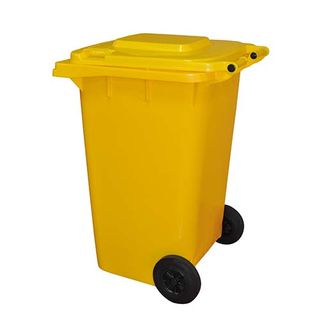 Edco Heavy Duty Bin With Wheels 240L - Yellow