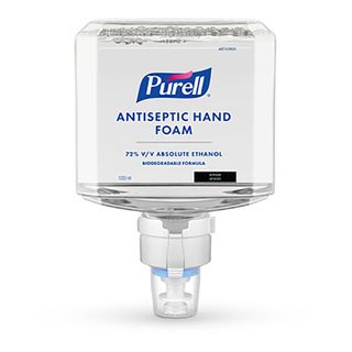 PURELL Instant Hand Sanitiser - Foam 1.2Lt Refill with battery in collar x 2 units (old code 7752-02)