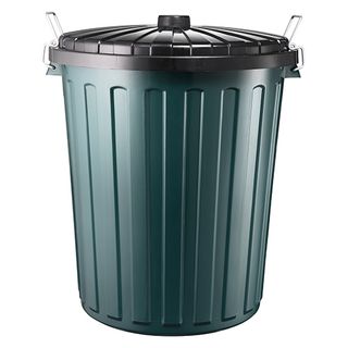165968 GB-75PLAS Garb Bin Set Plas Grn 75L