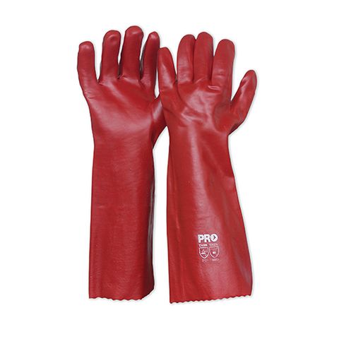 ProChoice Red PVC Gloves 45cm
