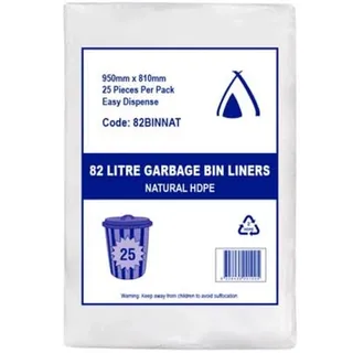 Huhtamaki Tp 82 Ltr Hdpe Natural Binliner 950 X 810mm X250