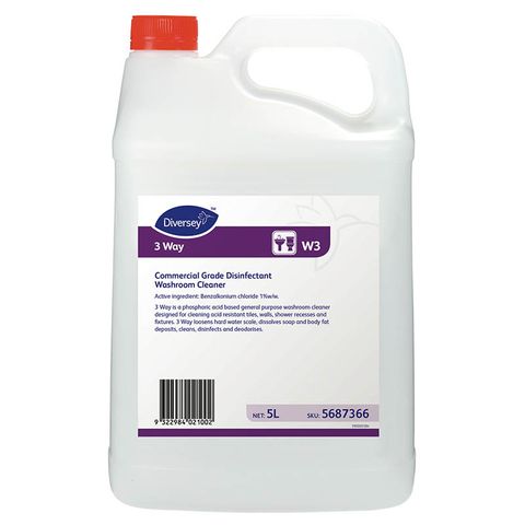 Diversey 3 Way 5L General Purpose Washroom Cleaner