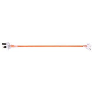 Pacvac Short Lead - IEC C13 Vertical Right Angle - 420mm - 3C - Plug Type I