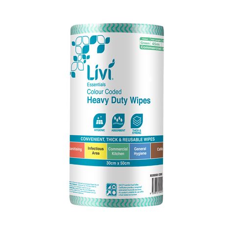 Livi Essentials Commercial Wipes (Green)