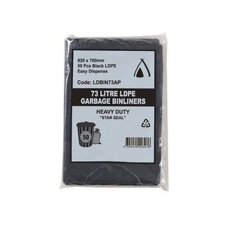 Huhtamaki Tp 73 Ltr AP Black B/Liner 920X760mm X250