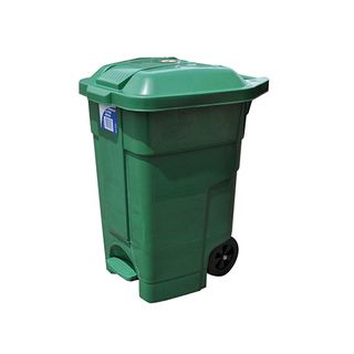 Edco Heavy Duty Bin With Wheels 70L - Green