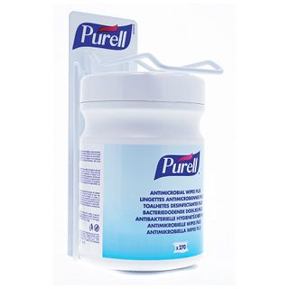 Purell Wall Bracket For Hand Sanitizing Wipes 270 Count Cannister (C/W Purell Sign)