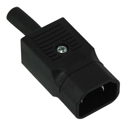 Pacvac Power Plug - Male - Rewireable - IEC C18