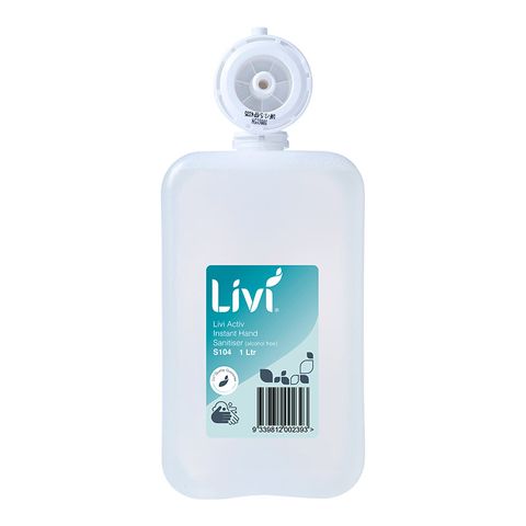 Livi Activ Instant Hand Sanitiser (Alcohol Free) 1L 6Ctn