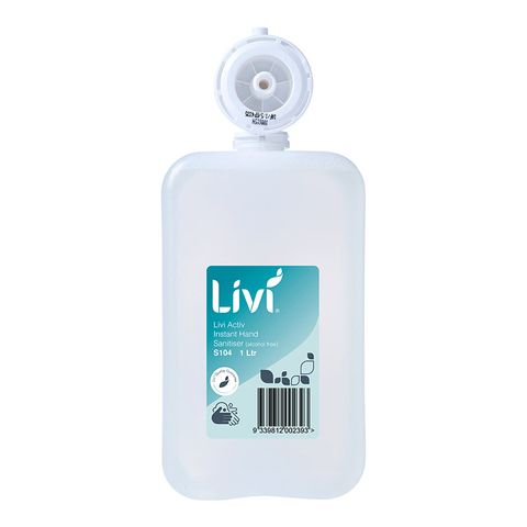 Livi Activ Instant Hand Sanitiser (Alcohol Free) 1L 6Ctn