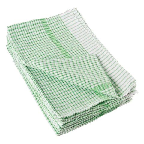 Vogue Wonderdry Tea Towels Green - 760x510mm 30x20" (Pack 10)