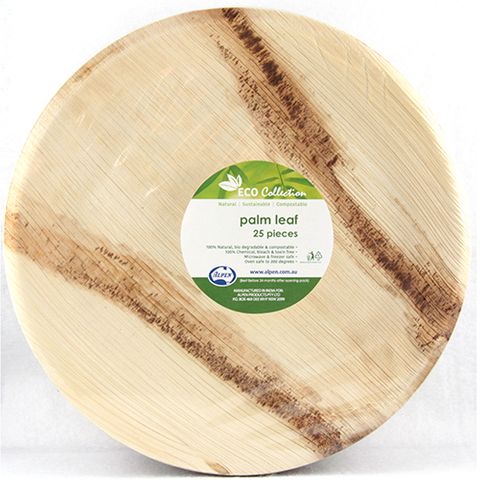 Alpen Palmleaf Round Plate 10" x100