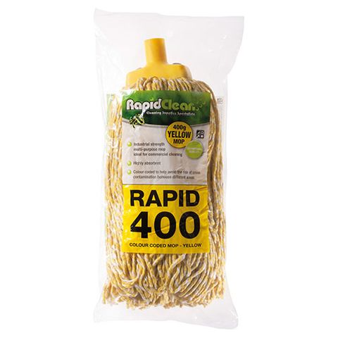 RapidClean 165735 MH-RP-01Y Rapid Mop Head 400g - Yellow