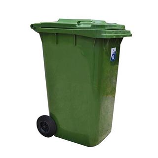 Edco Heavy Duty Bin With Wheels 240L - Green