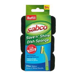 Sabco Trigger Dish Sponge Refill 3Pk