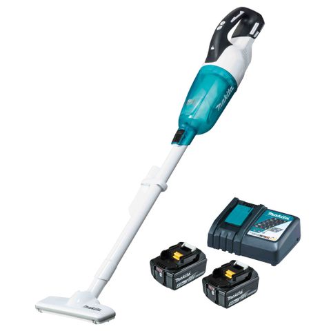 Makita 18V BRUSHLESS Stick Vacuum Kit - DC18RC + 2x BL1850B