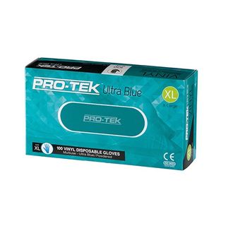 Austar Packaging Ex Large Vinyl Gloves Powdered Blue x100