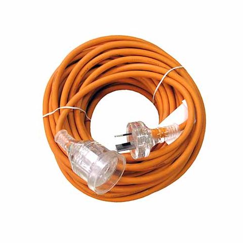 Cleanstar Orange Rubber Extension Lead 20m 10amp 3cr