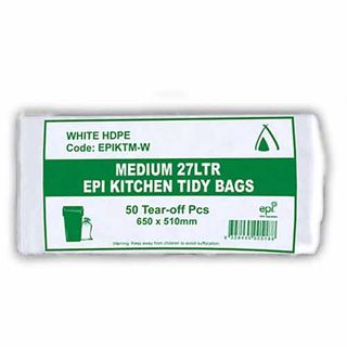 Huhtamaki Tp Medium 27 Ltr Epi White Binliner Roll X1000