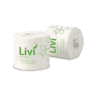 Livi Basics Toilet Tissue 2Ply 400S 48Ctn