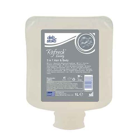 Deb Refresh Luxury 3 in 1 Hair & Body  with Conditioner 1Lt
