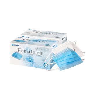 PremierPlus ASTM Level 2 Procedure Earloop Mask Blue x50