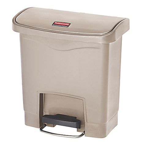 Rubbermaid Slim Jim 16L/4G Fs Resin Step On Beig